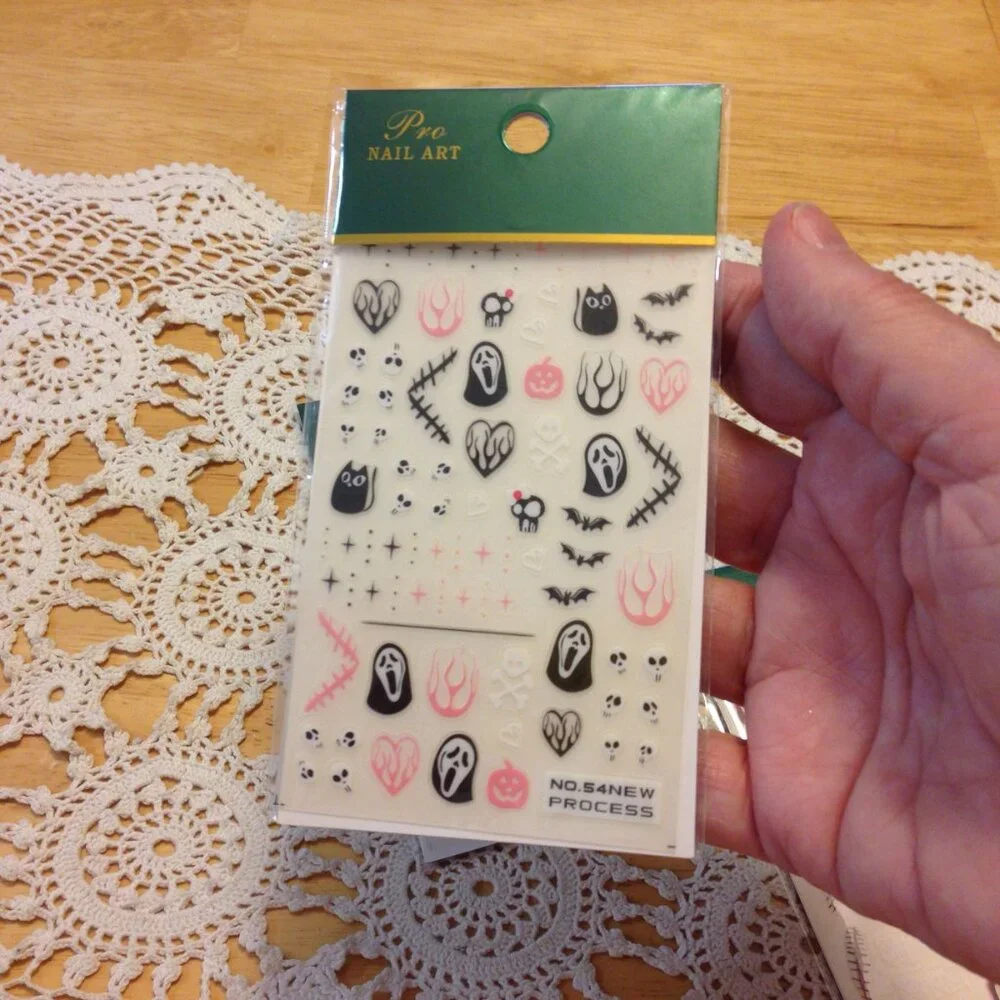 Halloween Nail art stickers bundle, new